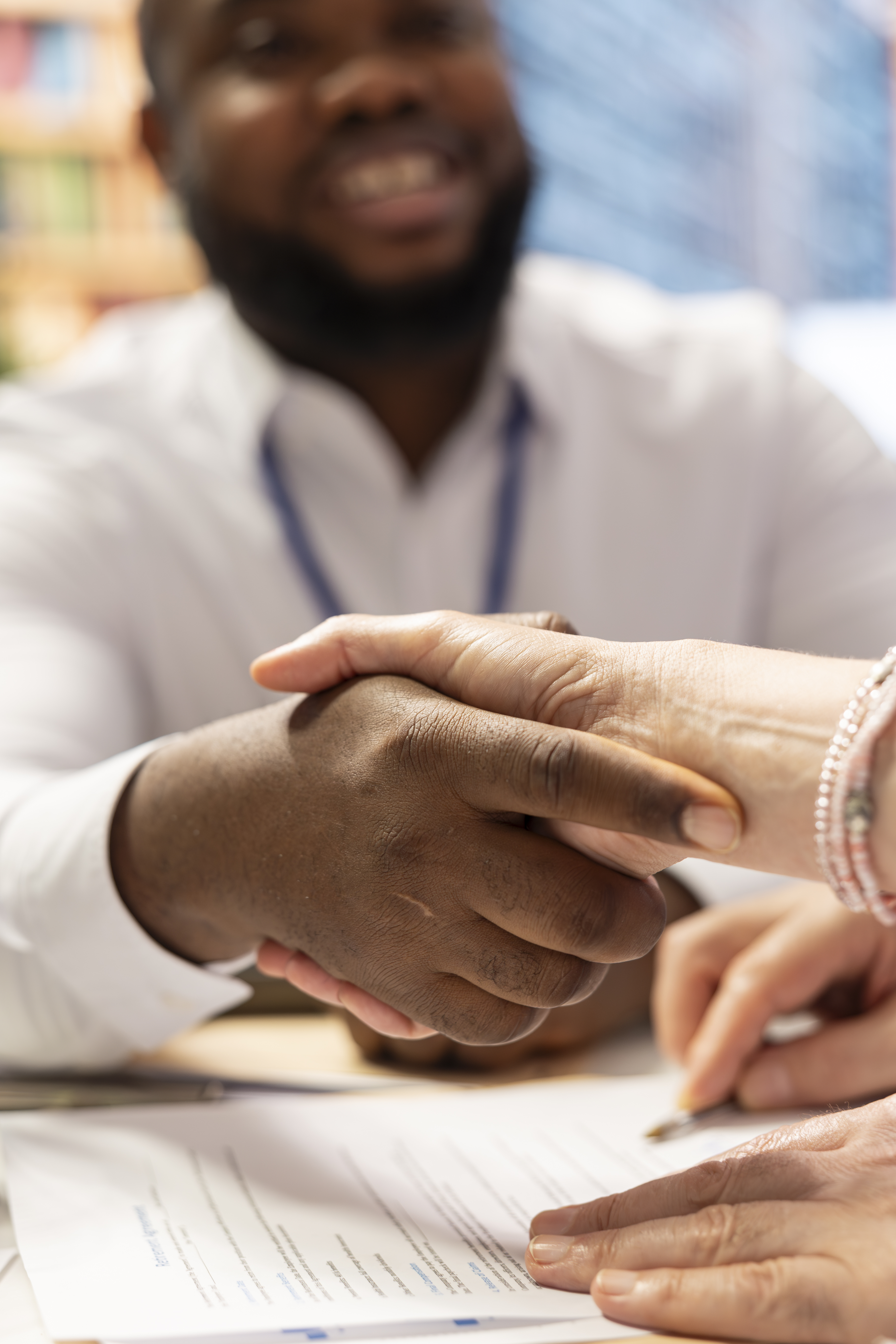 Handshake showing trust and partnership